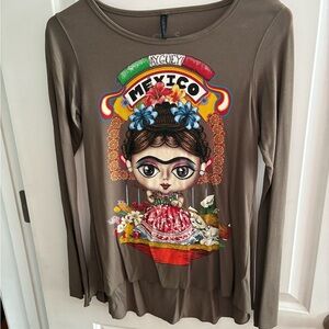 Ay Guey Mexico Graphic Long Sleeve Top